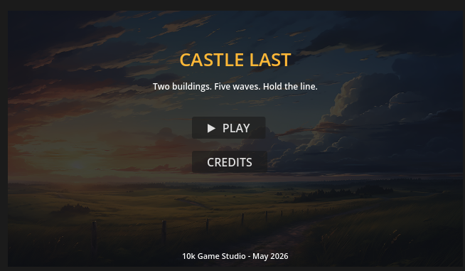 CastleLast title screen