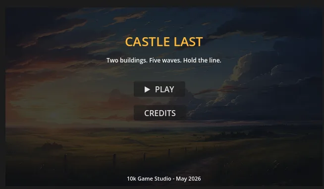 CastleLast title screen