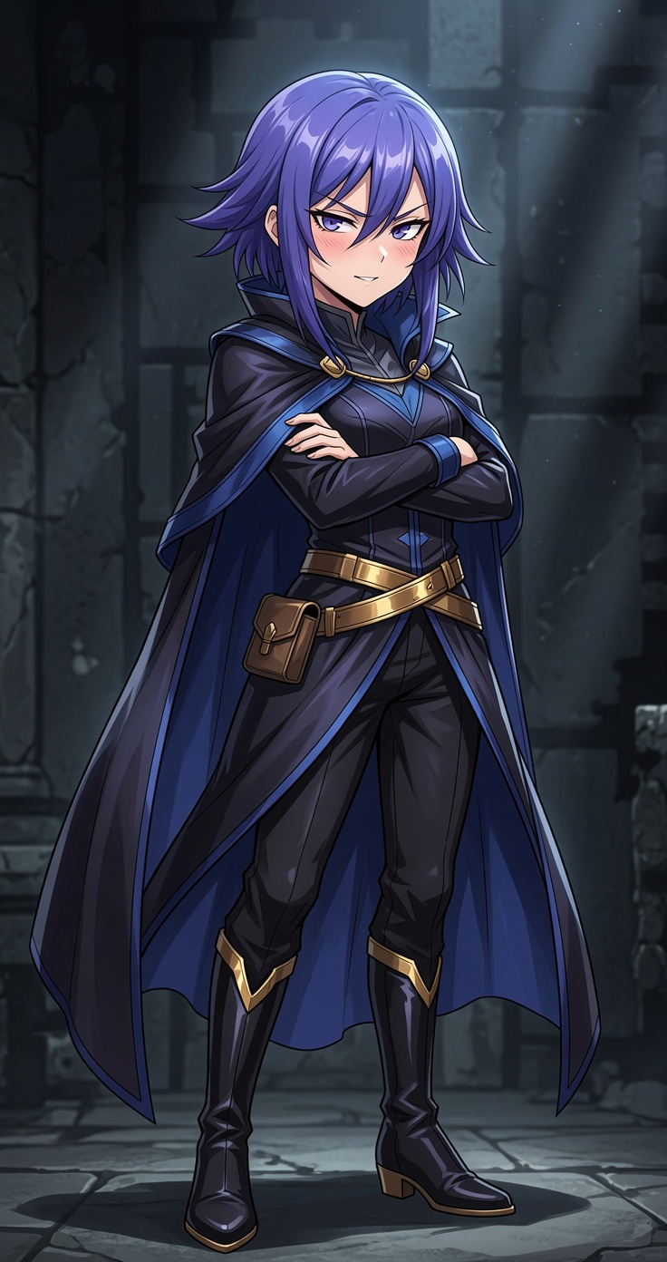 Koisuru Maō — Demon Lord smug, arms crossed, throne-room confidence