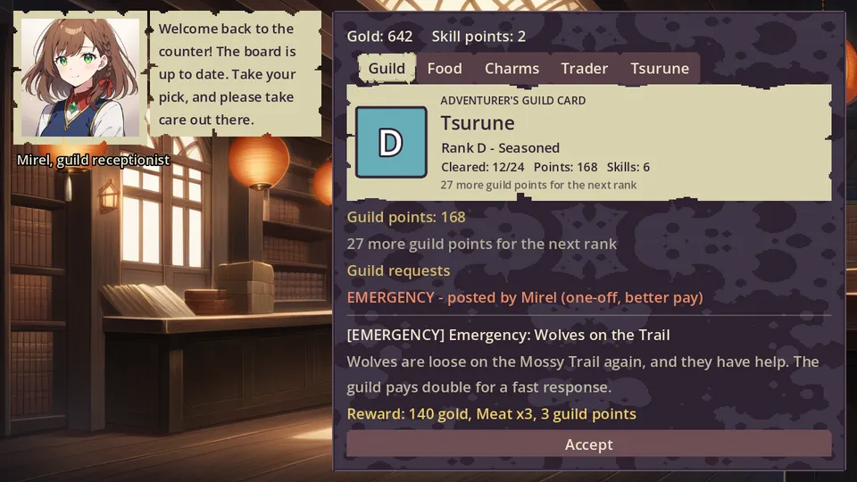 Tsurune (弦音) — The guild board